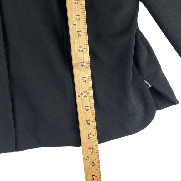 Dennis Basso Women's Luxe Crepe Bracelet Jacket Black - Size 12 NWT - Picture 4 of 10
